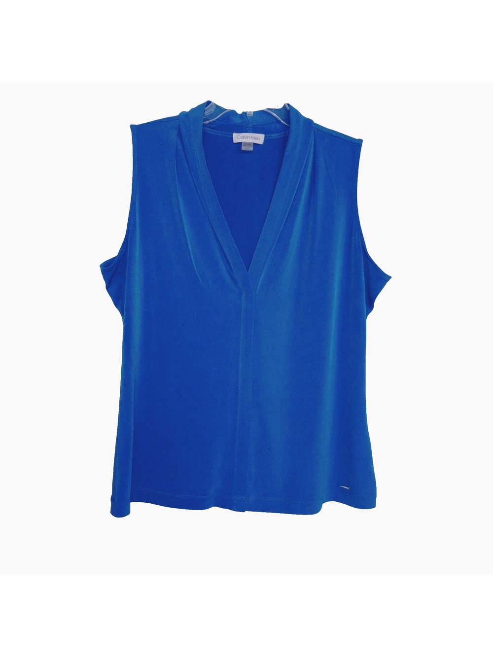 Calvin Klein Blouse V-Neck  ~ Size L